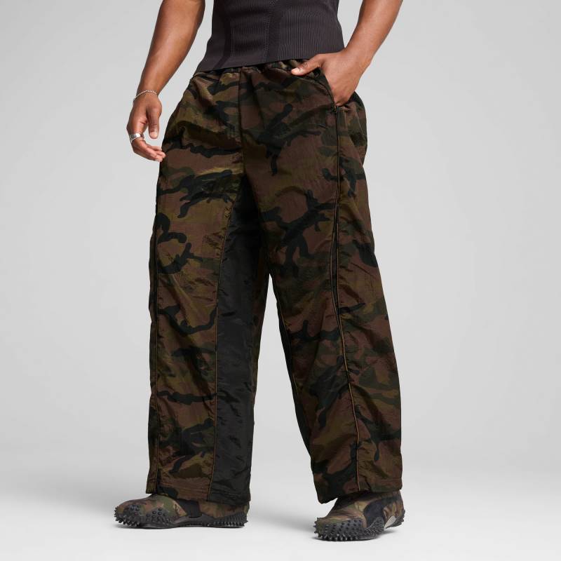 PUMA Mostroverse CLRT Ripstop Hose mit Allover-Print Unisex Für Damen, Schwarz, Größe: XXL, Kleidung von PUMA