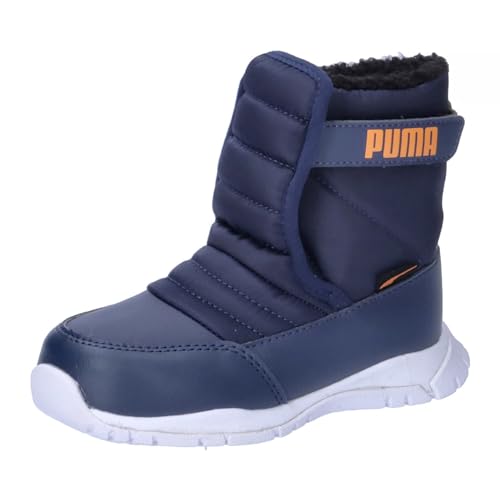 PUMA Nieve Boot WTR AC Inf Sneaker, Peacoat-Vibrant Orange, 25 EU von PUMA