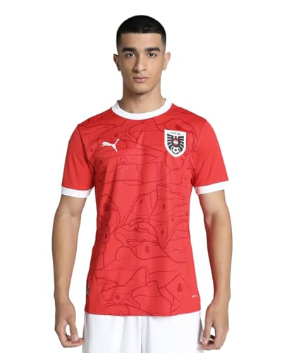 PUMA Österreich 2024 Fußball Heimtrikot Herren, Rot, XXL von PUMA