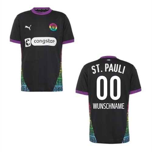 PUMA Original 3rd St. Pauli Trikot - Offizielles Herren Third Trikot FC St. Pauli 24/25 - Wunschflock Personalisiert - Gr. M - Fussball Geschenke Fanartikel von PUMA
