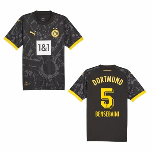 PUMA Original Away BVB Trikot - Offizielles Herren Auswärtstrikot Borussia Dortmund 23/24 - Bensebaini 5 - Gr. L - Fussball Geschenke Fanartikel PUMA Original Away BVB Trikot - Offizielles Herren Auswärtstrikot Borussia Dortmund 23/24 - Bensebaini 5 - Gr. L - Fussball Geschenke Fanartikel von PUMA