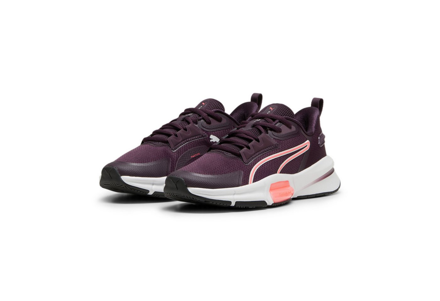 PUMA PWRFrame TR 3 Wn's MIDNIGHT PLUM-VAPOR GRAY-SUNSET GLO Indoorschuh von PUMA