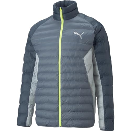 PUMA PackLITE Daunenjacke Herren blau/gelb, L von PUMA