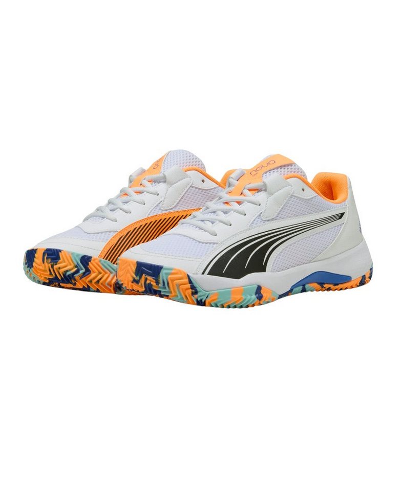 PUMA Padelschuhe Nova Court Allcourt 2025 weiss/bunt Herren Tennisschuh von PUMA