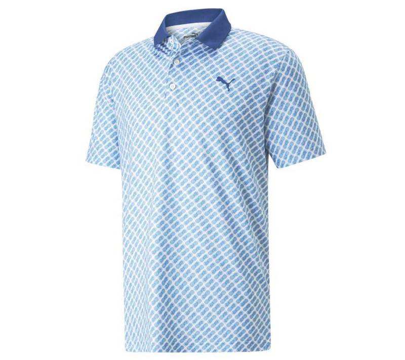 PUMA Poloshirt Puma Golf Polo Mattr Pineapples Blau/Weiß Herren von PUMA