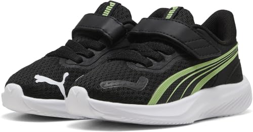 PUMA Pounce AC+ INF Sneaker, Black-Spring FERN White, 27 EU von PUMA