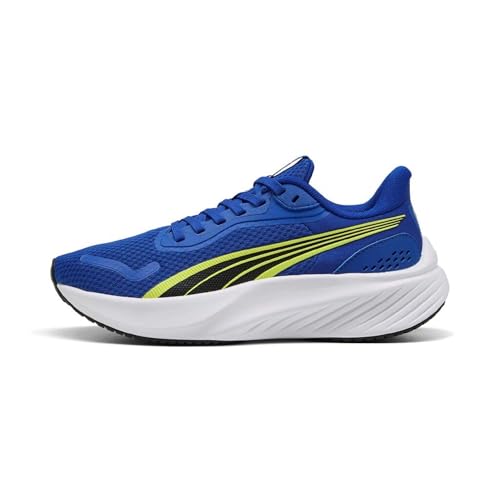 PUMA Pounce LITE JR Sneaker, Vivid Blue-Lemon Sherbert White, 38 EU von PUMA