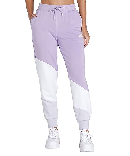 PUMA Power Cat Jogginghose Damen Flieder/weiß, L von PUMA