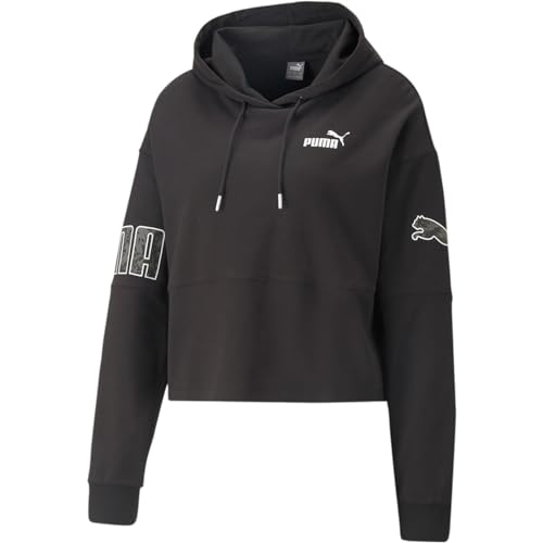 PUMA Power Colorblock Sommer Hoodie für Damen, Farbe:Schwarz, Größe:L von PUMA