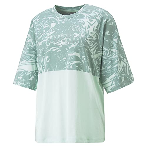 PUMA Damen Power Safari T-Shirt SMinty Burst Green von PUMA