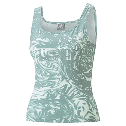 PUMA Damen Power bedrucktes Tank-Top MAdriatic Gray von PUMA