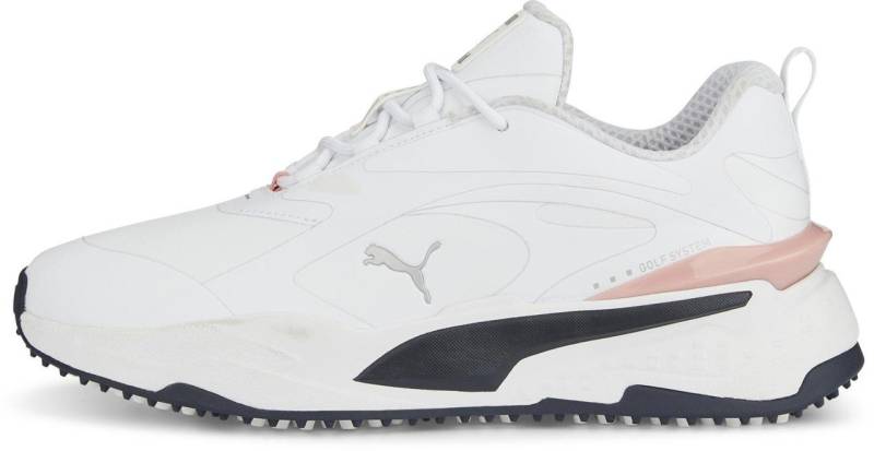 PUMA Puma Golfschuh GS-Fast Weiß/Navy/Flamingo Herren Eu 44,5 Golfschuh von PUMA