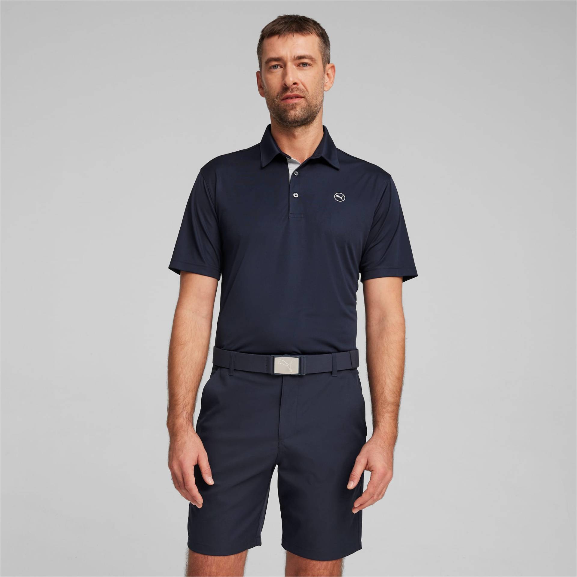 PUMA Pure Solid Golf-Poloshirt Herren, Blau, Größe: S, Kleidung PUMA Pure Solid Golf-Poloshirt Herren, Blau, Größe: S, Kleidung von PUMA