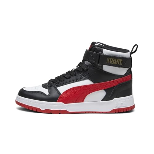 PUMA RBD Game JR Sneaker, White-for All TIME RED Black-Gold, 36 EU von PUMA