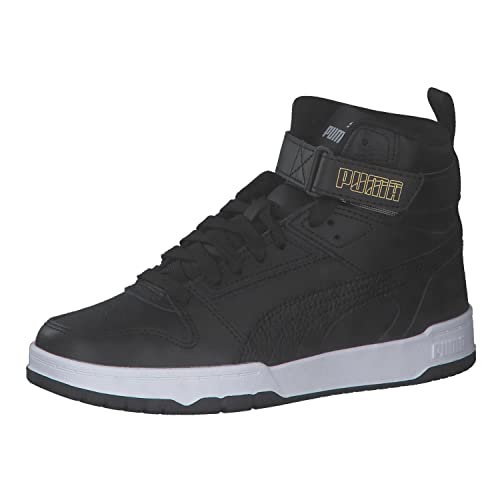 PUMA RBD Game Jr Sneaker, Black Black Team Gold, 37.5 EU von PUMA