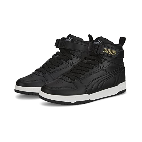 PUMA RBD Game Jr Sneaker, Black Black Team Gold, 38 EU von PUMA