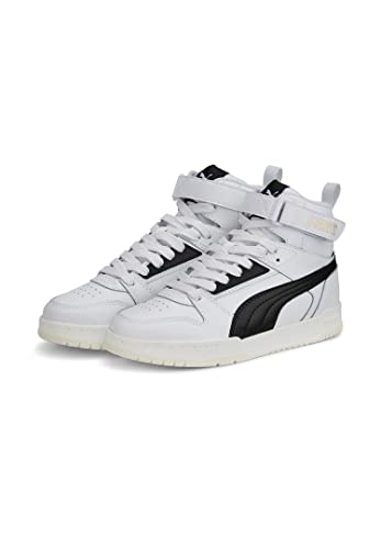 PUMA Unisex Kinder Rbd Game Jr Turnschuhe, Puma White Puma Black Puma Team Gold, 37.5 EU von PUMA