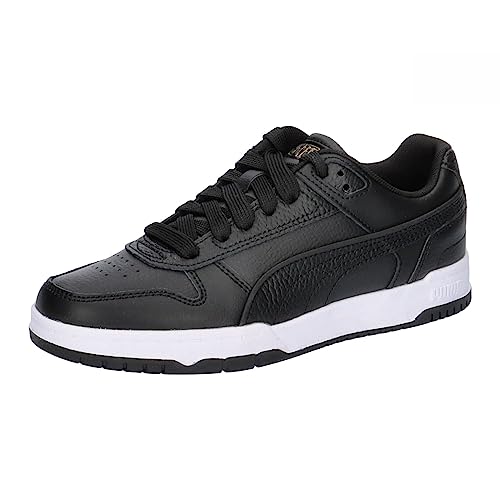 PUMA RBD Game Low Jr Sneaker, Black Black Team Gold White, 35.5 EU von PUMA