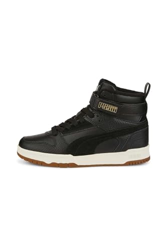 PUMA RBD Game WTR Jr Sneaker, Black Black Team Gold, 35.5 EU von PUMA