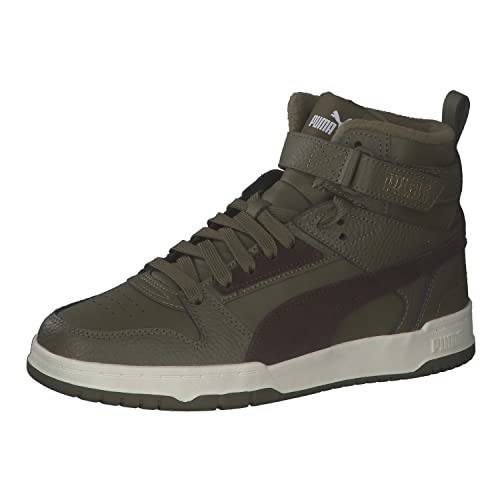 PUMA RBD Game WTR Jr Sneaker, Deep Olive-Dark Chocolate Team Gold, 37 EU von PUMA