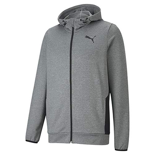 PUMA Herren RTG FZ Hoodie Full Zip Hoodie Jacke grau Übergrößen bis 4XL, Bekleidungsgröße:XXL von PUMA