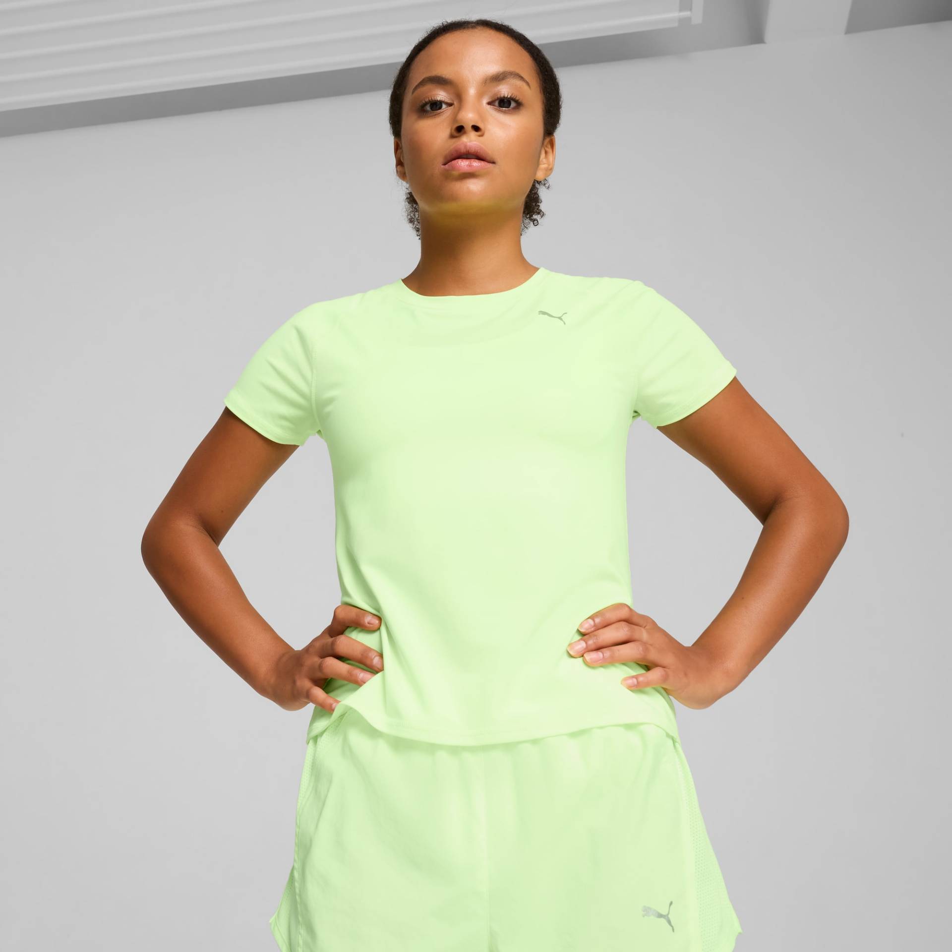 PUMA RUN CLOUDSPUN Lauf-T-Shirt Damen, Mehrfarbig, Größe: L, Kleidung von PUMA