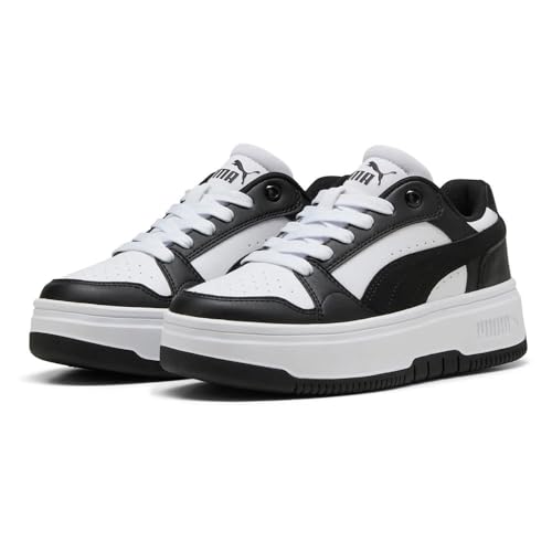 PUMA Rebound Femme Jr Sneaker, Weiß Schwarz, 35.5 EU von PUMA
