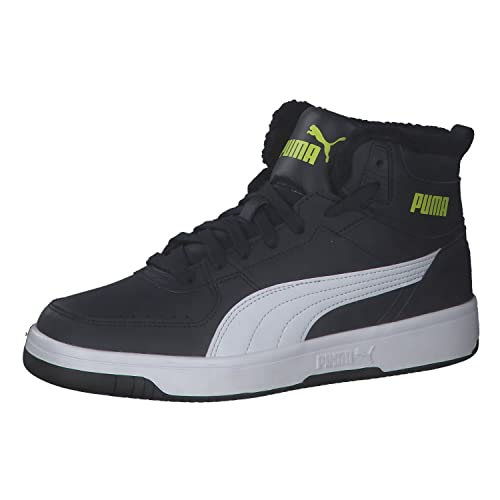 PUMA Rebound Joy Fur Jr Sneaker, Parisian Night White-Light Lime, 38 EU von PUMA