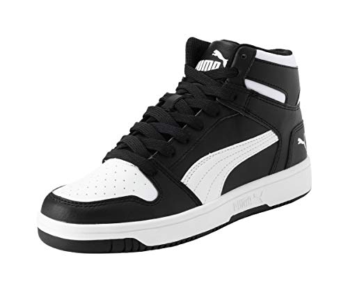 PUMA Rebound Layup SL Jr Hohe Sneaker, Black White, 37 EU PUMA Rebound Layup SL Jr Hohe Sneaker, Black White, 37 EU von PUMA