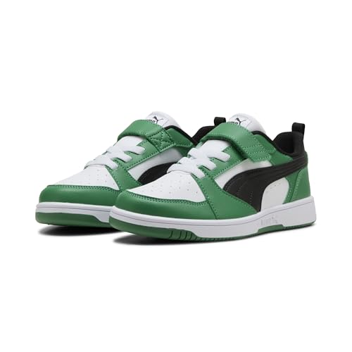 PUMA Rebound V6 LO AC+ PS Sneaker, White Black-Archive Green, 32.5 EU PUMA Rebound V6 LO AC+ PS Sneaker, White Black-Archive Green, 32.5 EU von PUMA