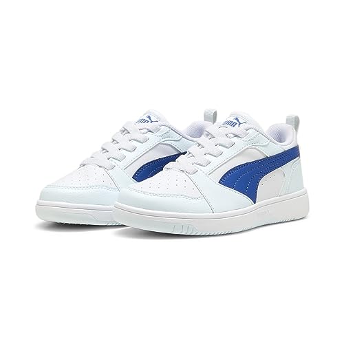 PUMA Jungen Unisex Kinder Rebound V6 Lo AC PS Sneaker, White-Cobalt Glaze-Dewdrop, 28 EU PUMA Jungen Unisex Kinder Rebound V6 Lo AC PS Sneaker, White-Cobalt Glaze-Dewdrop, 28 EU von PUMA