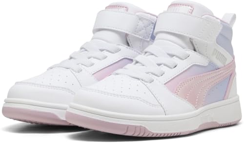 PUMA Rebound V6 MID Blurry Dreams AC+ PS Sneaker, White-Rose Mauve-COOL Weather, 31 EU von PUMA
