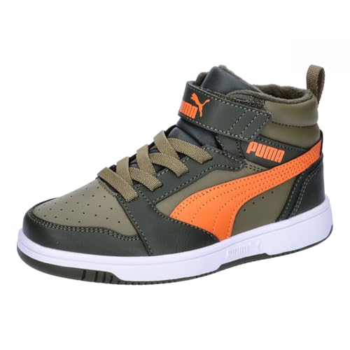 PUMA Rebound V6 Mid WTR AC+ PS Sneaker, Dark Olive-Maple Syrup Olive, 29 EU von PUMA