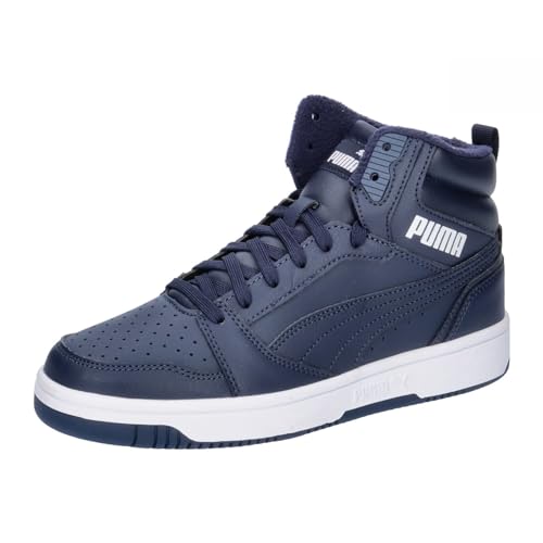 PUMA Rebound V6 Mid WTR Jr Sneaker, Strong Gray New Navy White, 35.5 EU von PUMA