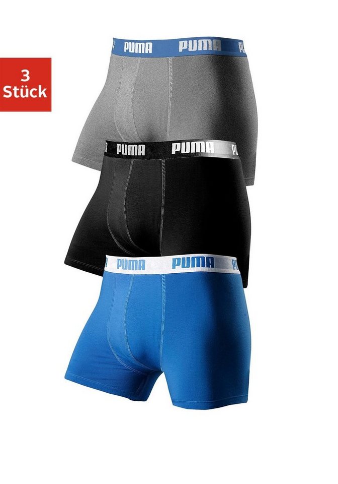 PUMA Boxer (Packung, 3-St) mit Marken-Logo im Bund von PUMA