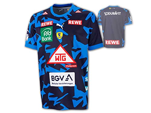 PUMA Rhein-Neckar Löwen Auswärtstrikot 22 23 blau RNL Away Shirt Handball Jersey, Größe:XXL von PUMA