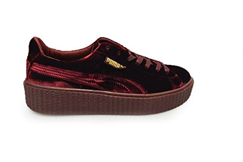 PUMA Rihanna Maroon Damen Creeper Velvet Burgandy, burgunderfarben, 40.5 EU von PUMA