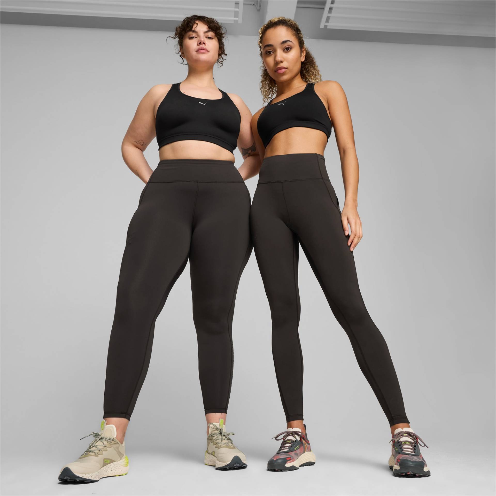 PUMA SEASONS Lauf-Leggings Damen, Schwarz, Größe: S, Kleidung von PUMA