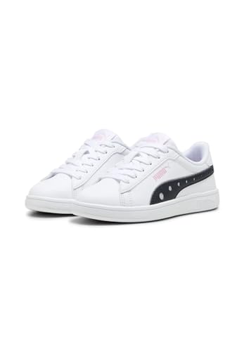 Puma Unisex Kids Puma Smash 3.0 Dance Party V Ps Sneakers, Puma White-Puma Black-Pink Lilac, 33 EU von PUMA