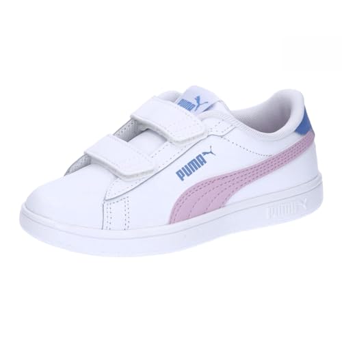 Puma Unisex Kids Puma Smash 3.0 L V Ps Sneakers, Puma White-Grape Mist-Blue Skies, 33 EU von PUMA