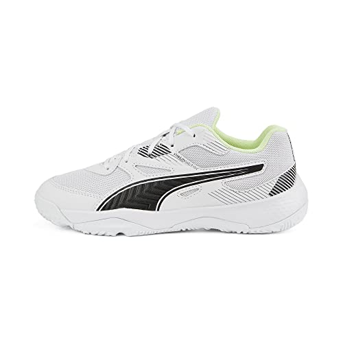 PUMA Unisex Kinder Solarflash Jr Ii Indoor-Pumps, Puma White Puma Black Fizzy Light, 32 EU von PUMA