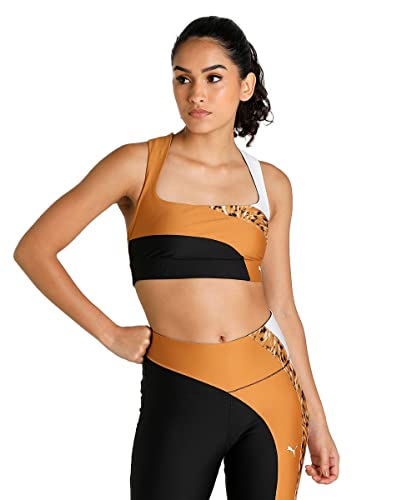 PUMA Safari Glam Sport-BH Damen braun/bunt, XL PUMA Safari Glam Sport-BH Damen braun/bunt, XL von PUMA