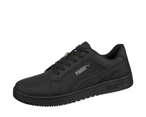 PUMA Safety Blast Rutschhemmende Berufsschuhe – rutschfeste O2 Arbeitsschuhe, metallfrei, wasserabweisend – ideal als Kochschuhe & Arbeits- Sneaker - Schwarz Größe 37 von PUMA