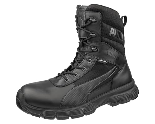 PUMA Safety Kommando RB LR8 - Herren Einsatzstiefel – knöchelhohe Stiefel mit Laufsohle – Bequeme Tactical Boots für Indoor & Outdoor Schwarz Größe 43 von PUMA