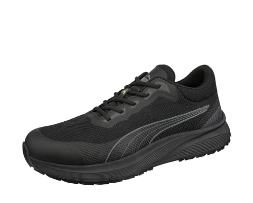 PUMA Safety Spark Rutschhemmende Berufsschuhe – rutschfeste O1 Arbeitsschuhe, metallfrei, sehr leicht – ideal als Kochschuhe & Arbeits- Sneaker - Schwarz Größe 39 von PUMA
