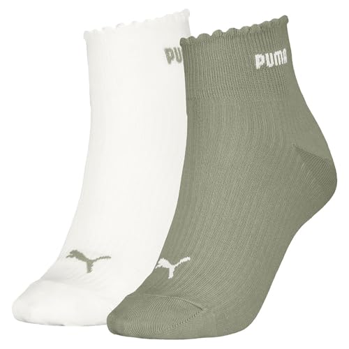 PUMA Scallop Edge Quarter Socks 2 Pairs EU 35-38 von PUMA