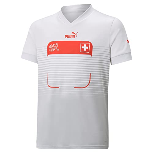 PUMA Schweiz Trikot Away Kinder WM 2022, Größe:140, Spielerflock (zzgl. 22.90EUR):0 ohne Flock von PUMA
