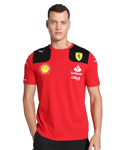 PUMA Scuderia Ferrari - 2023 Team-T-Shirt - Rot - Männer - Größe: L von PUMA
