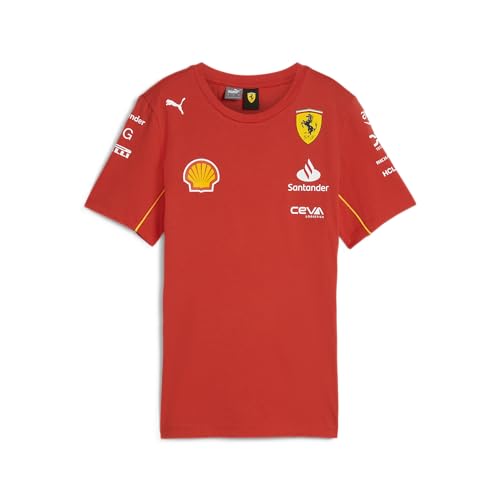 PUMA Scuderia Ferrari F1 Damen 2024 Team Tshirt Brennt Rot - Größe: Groß von PUMA