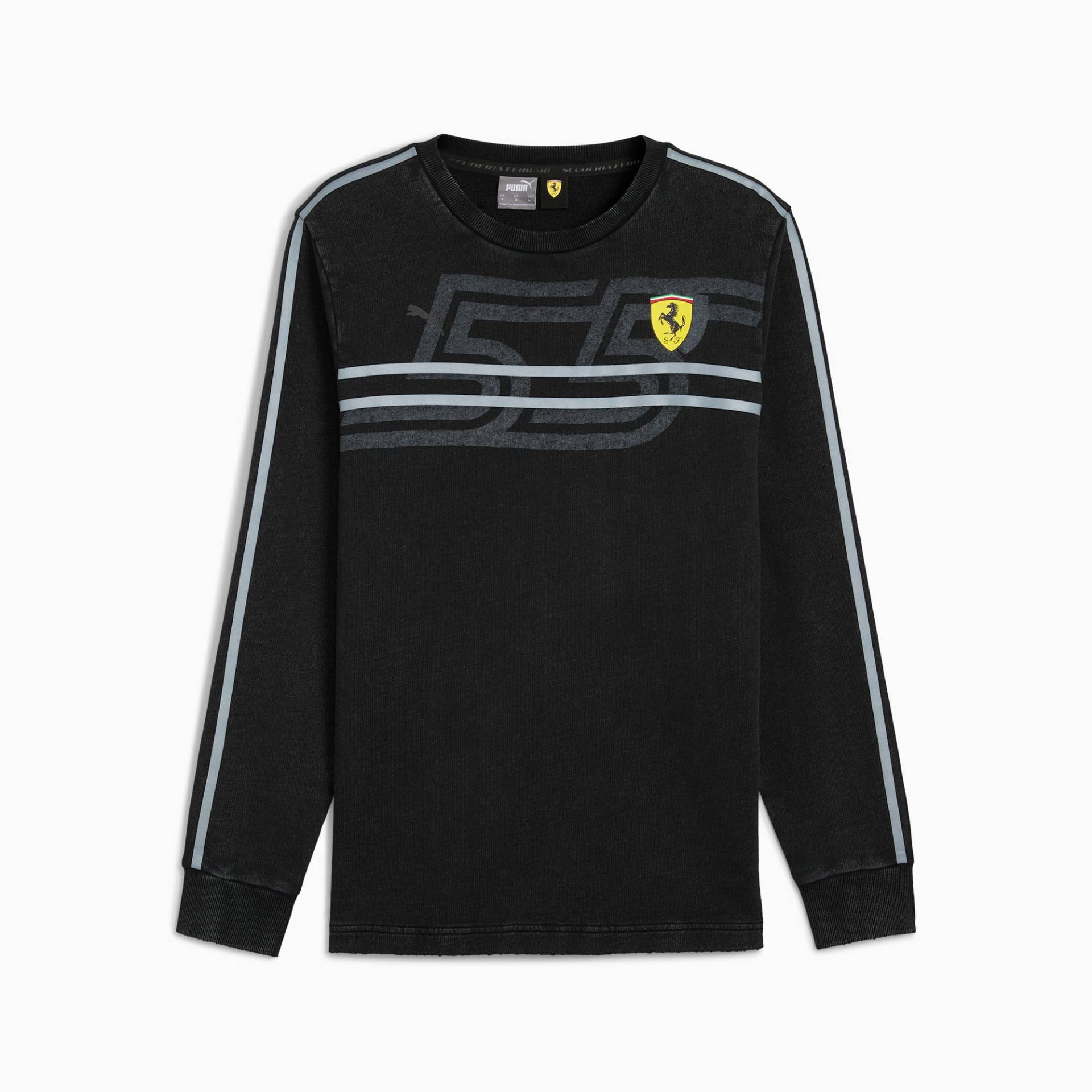 PUMA Scuderia Ferrari Desert Sun Crewneck Herren, Schwarz, Größe: XL, Kleidung von PUMA